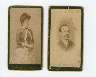 Harriet Postlewait and William Montgomery c1884